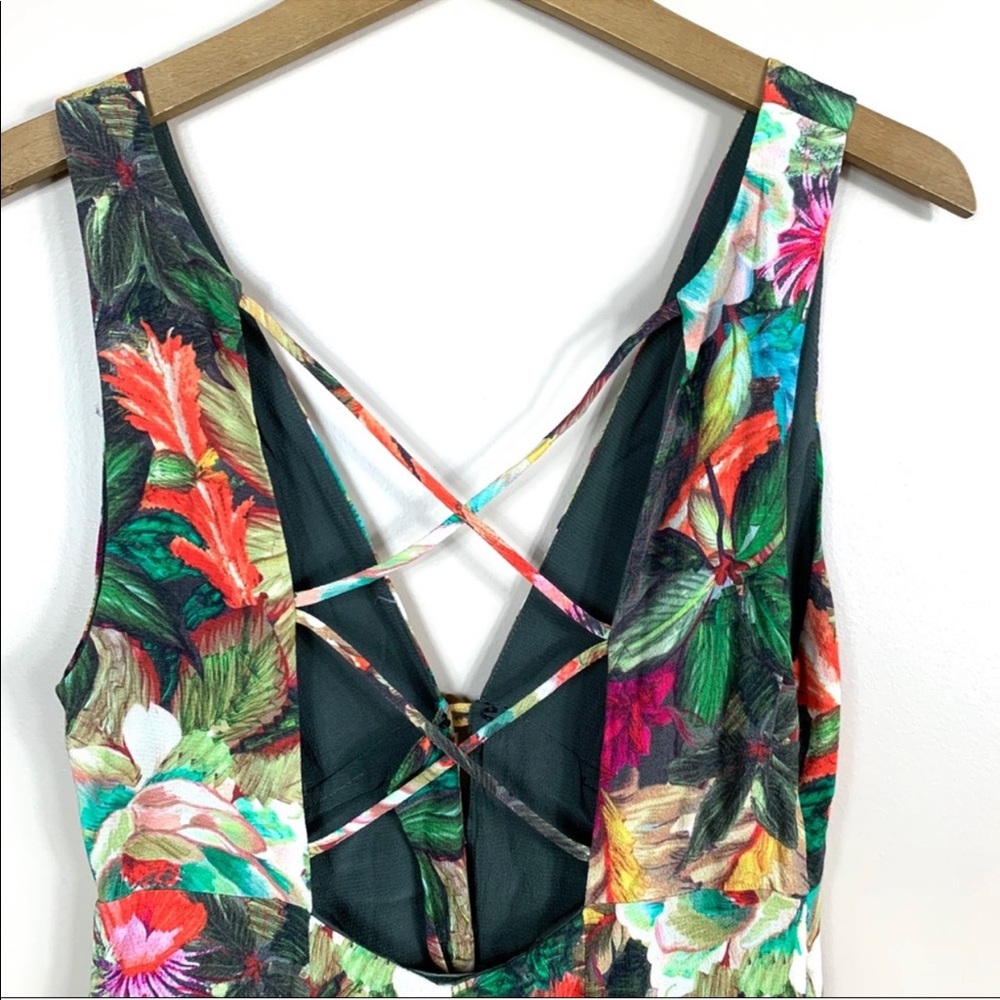 Farm Rio Garden Dreams V Neck Maxi Dress - Picture 6 of 7